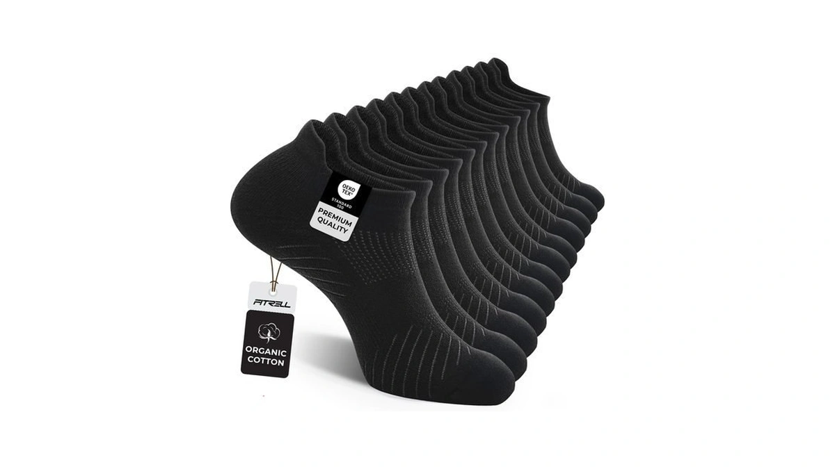Fitrell 6 Pack Womens And Mens Athletic Running Ankle Socks