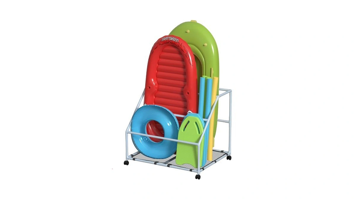 Pool Fellows Pool Float Holder, Rustproof Outdoor Storage Rack, Basic