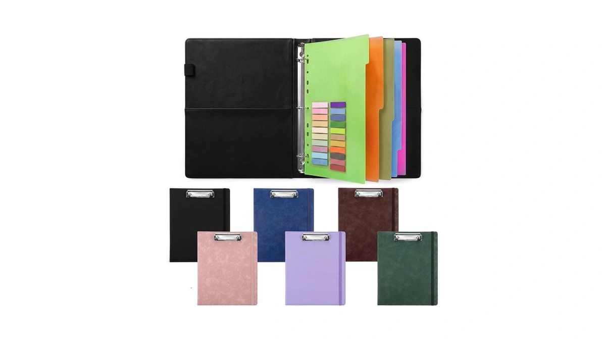 Relithick 6 Pack 3 Ring Binders With Clipboard 1 Inch