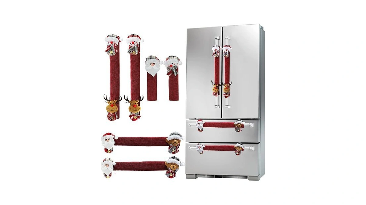Mosoan Christmas Decorations Indoor 6 Pack Christmas Refrigerator Fridge Door