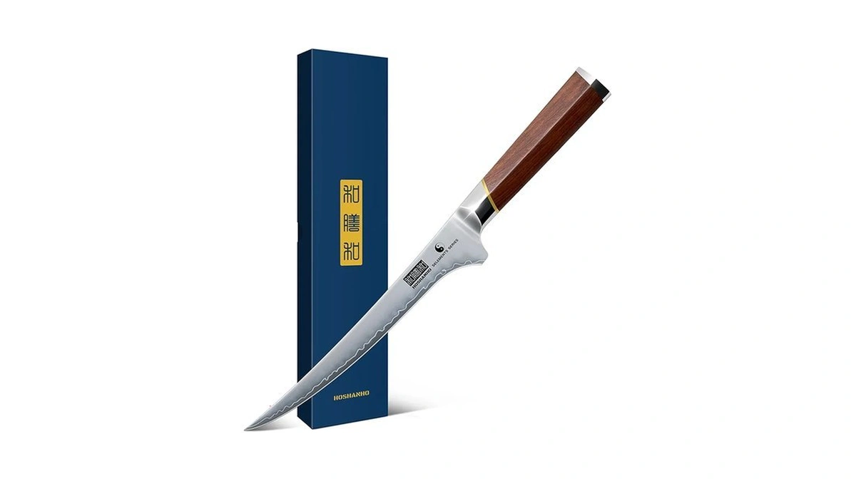 Hoshanho Fillet Knife 7", Japanese Boning Knife For Meat Cutting