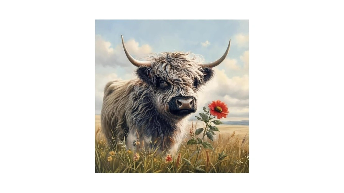 Dpdakit Cow Diamond Painting Kits For Adults, Animal Diamond Art
