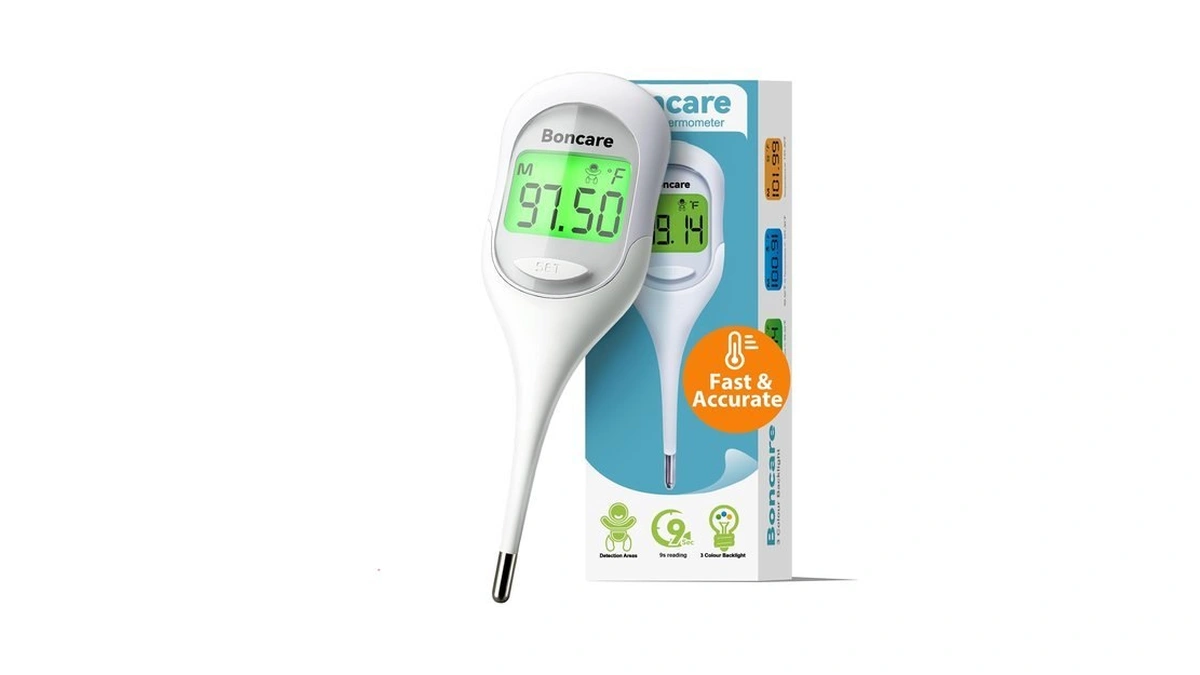Boncare 9 Seconds Basal Body Thermometer For Ovulation (rice-white)