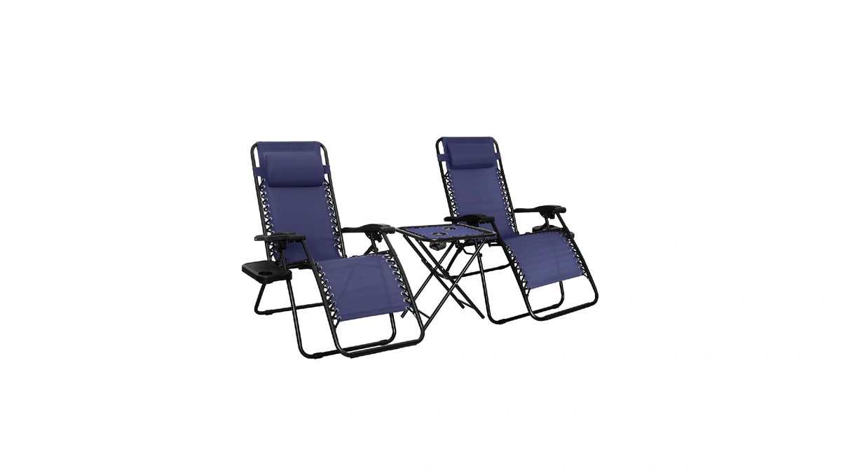 Amazon Basics Outdoor Adjustable Zero Gravity Folding Reclining Lounge Chair