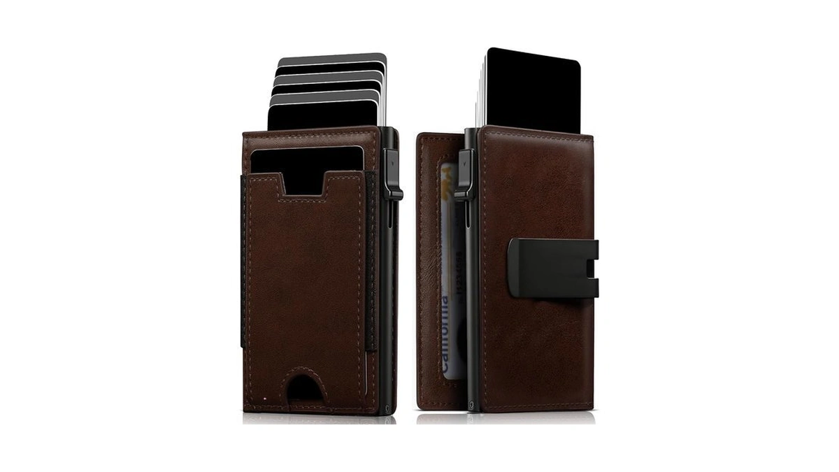 Iwantit Slim Wallet For Men Card Holder: Minimalist Rfid Blocking
