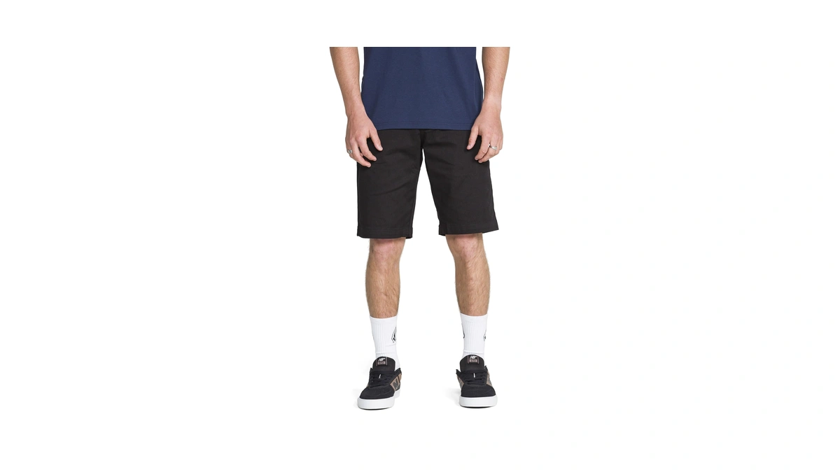 Volcom Mens Vmonty Stretch Shorts, Black, 33 Us