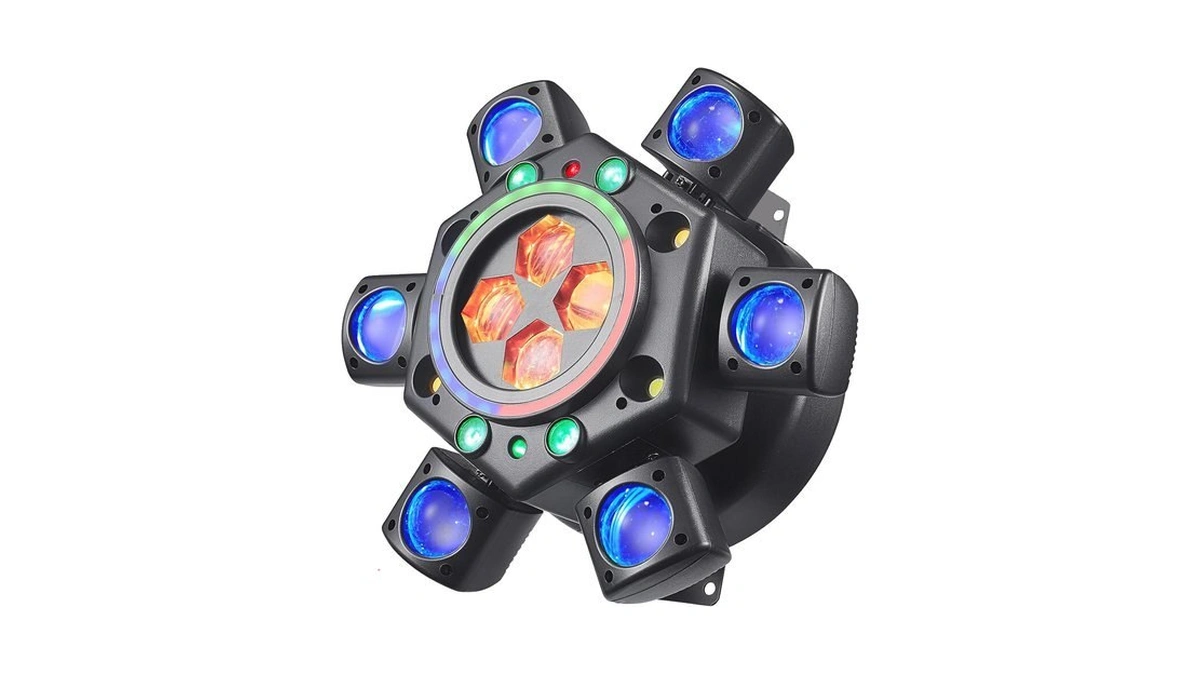 Moving Head Dj Lights For Parties, Disco Lights 6-in-1 Led