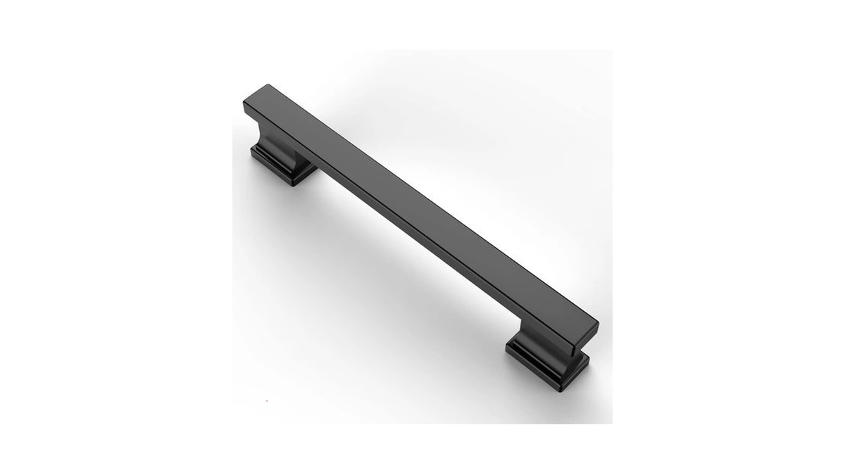 Asidrama 10 Pack 5 Inch(128mm) Matte Black Kitchen Cabinet Handles,