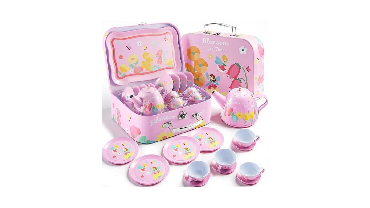 Joyin Fairy Blossom Tea Party Set For Little Girls, Pretend