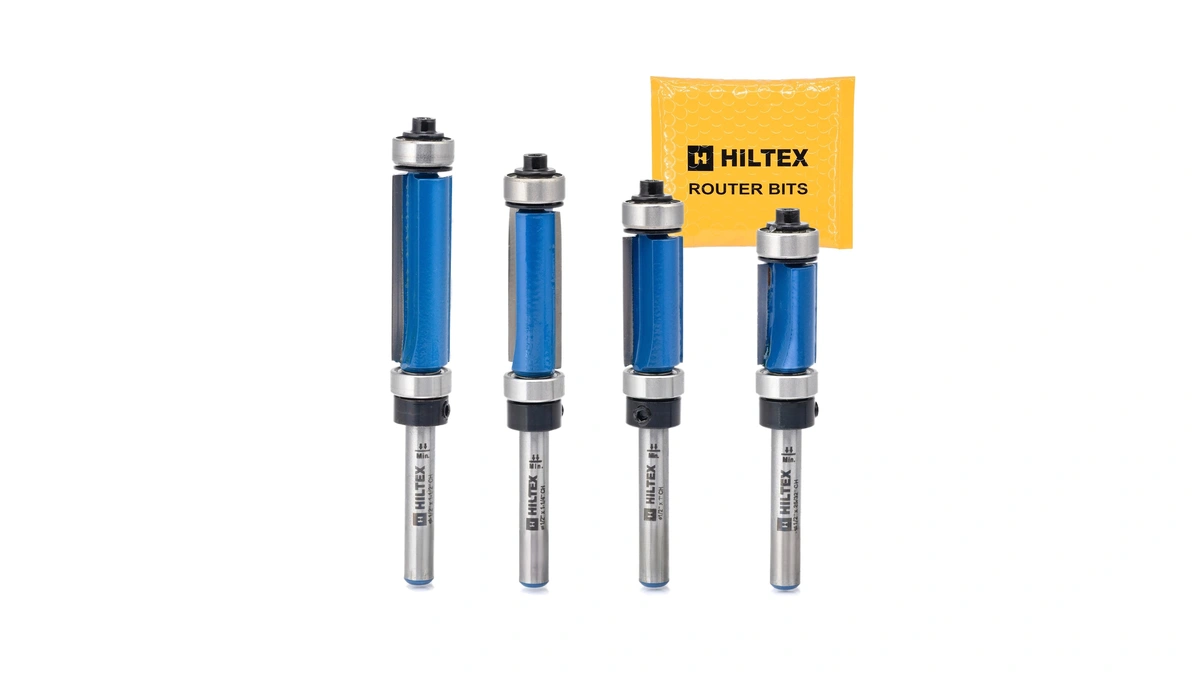 Hiltex 10104h Top And Bottom Bearing Pattern Flush Trim Router