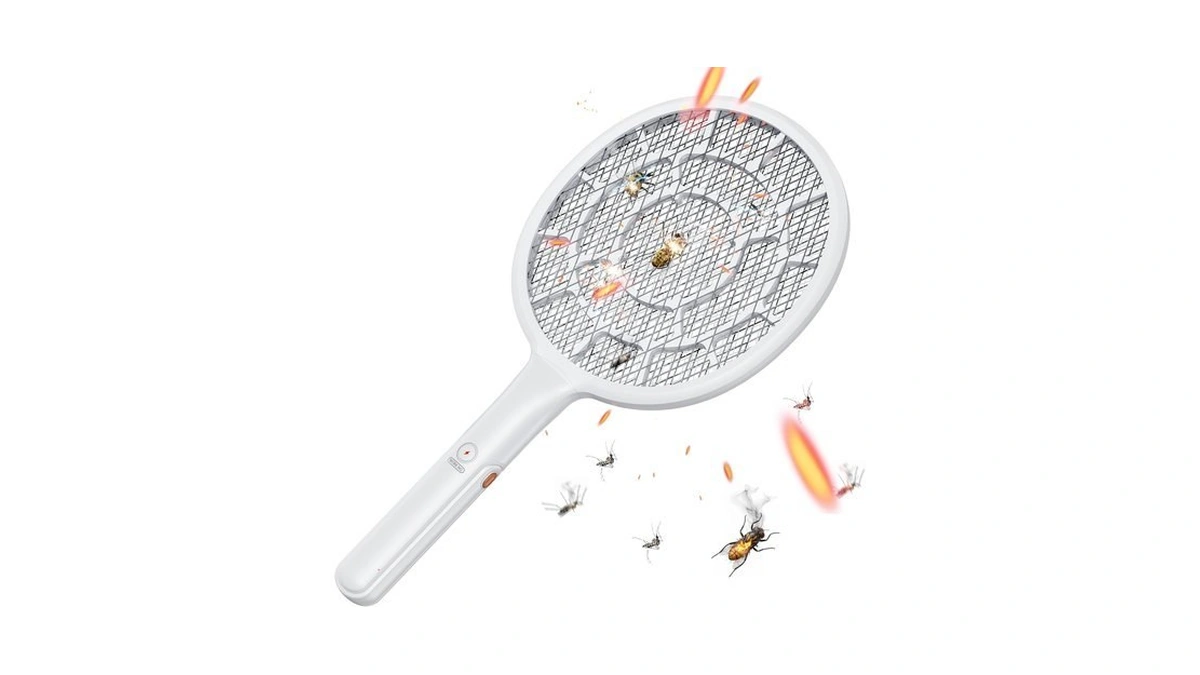 Yschois Electric Fly Swatter, Bug Zapper Companion, Mosquito Killer Racket
