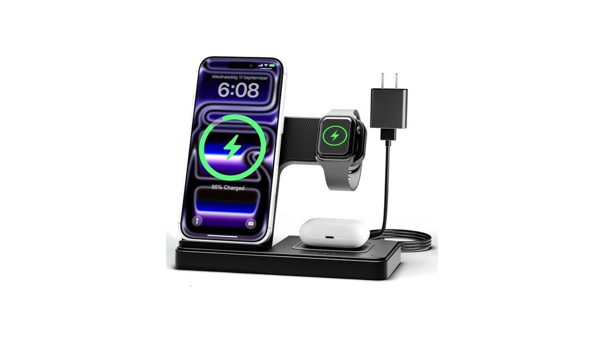 Getpals Wireless Charger Iphone Charging Station For Apple Multiple Devices