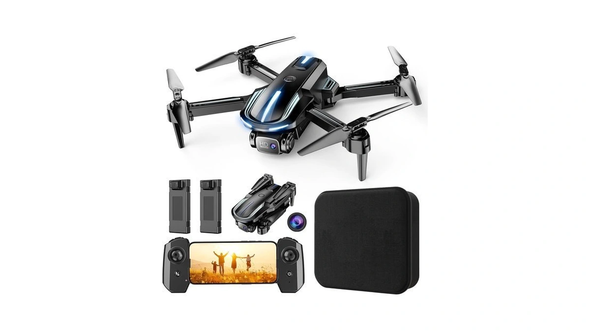 Drone With Camera For Adults Beginners Kids, Fun 1080p Foldable