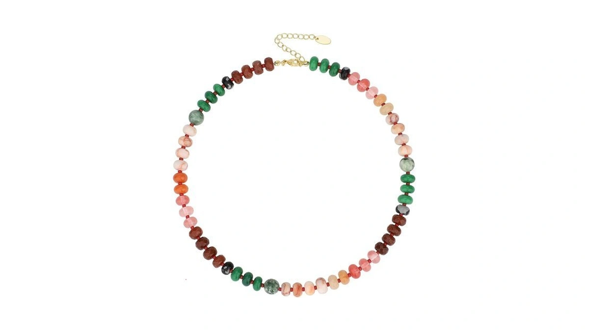 Kamist Beaded Necklaces For Women, Natural Stone Beaded Choker Necklace