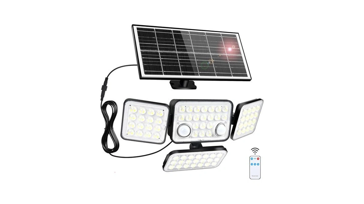 Aialun Solar Lights Motion Sensor Outdoor,5000mah 292 Leds 3600lm Bright