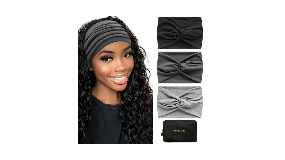 S&n Remille Wide Headbands For Women, Large Hairband, Elastic Non-slip