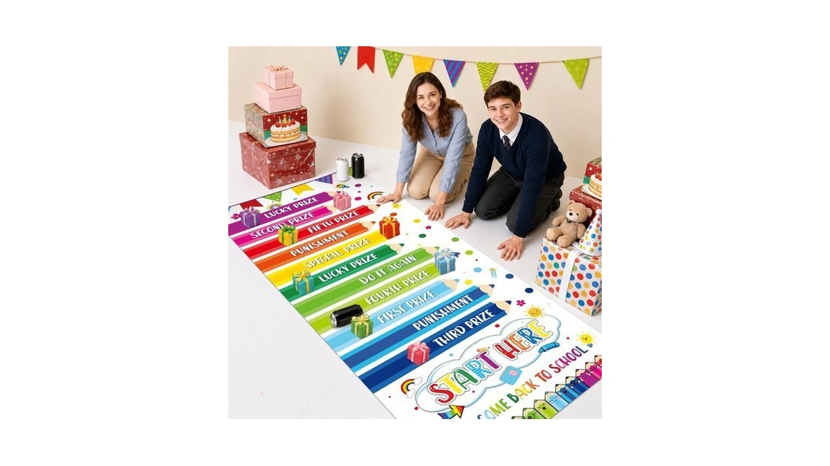 Chiazllta Colorful Can Rolling Game Props Back To School Games