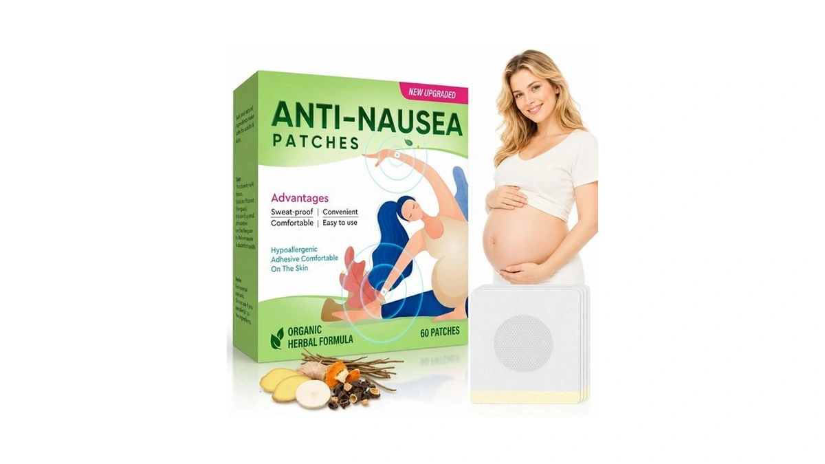 Twmklp Pregnancy Nausea Relief Morning Sickness Patches, 60 Counts
