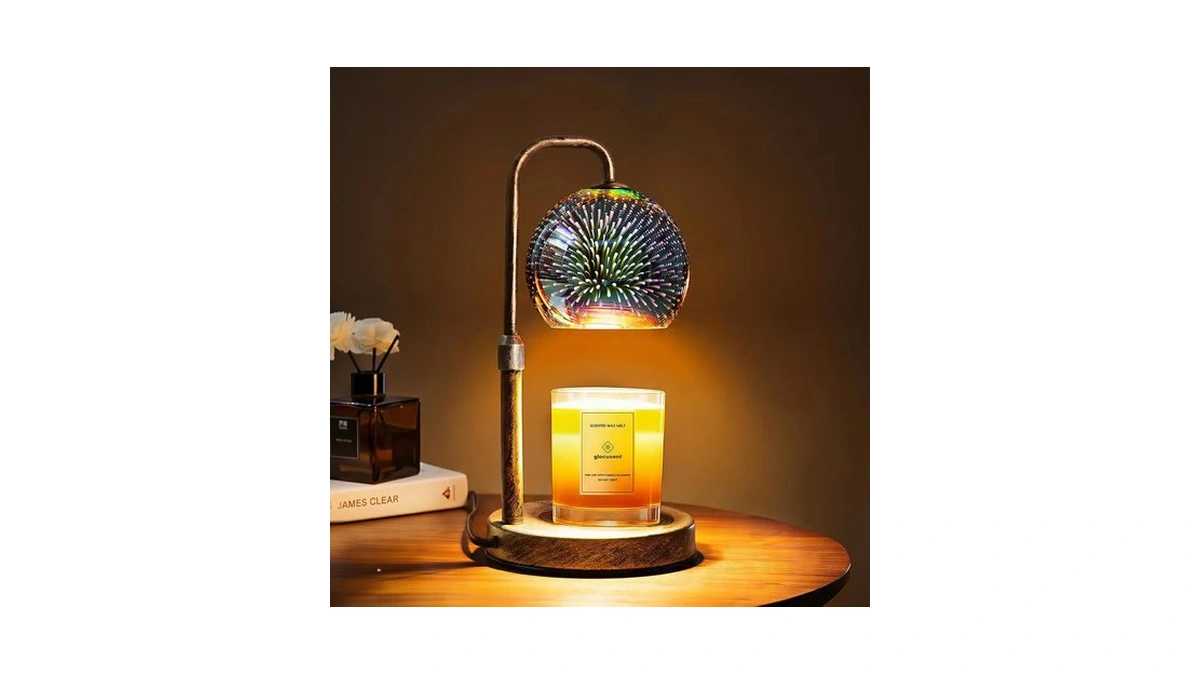 Glocusent Candle Warmer Lamp With Timer, Dimmable, Adjustable Retro 2