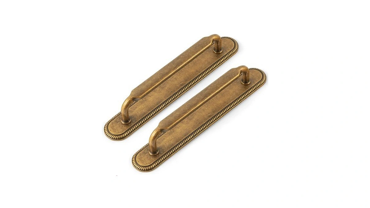 Goo-ki 2 Pack Cabinet Pulls Antique Brass Drawer Pulls With