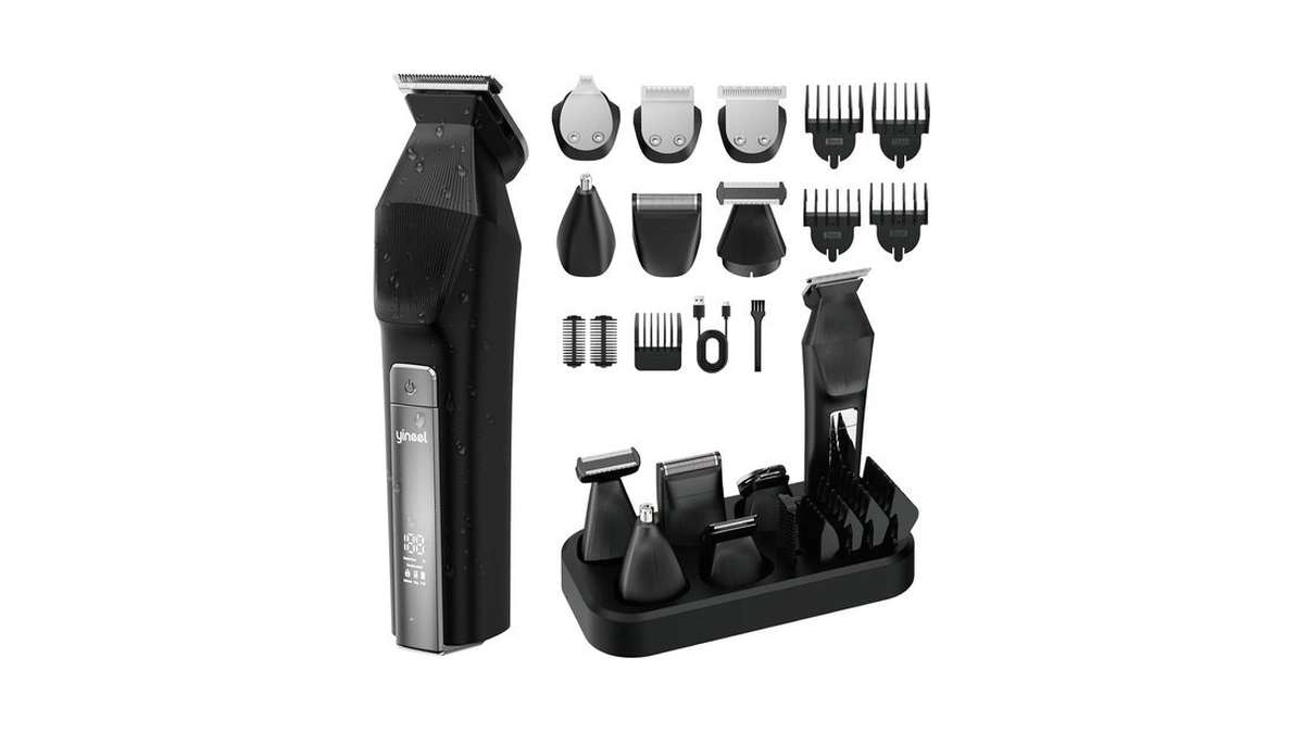 Yineel Hc600 Beard Trimmer For Men, All-in-one Cordless Grooming Kit,