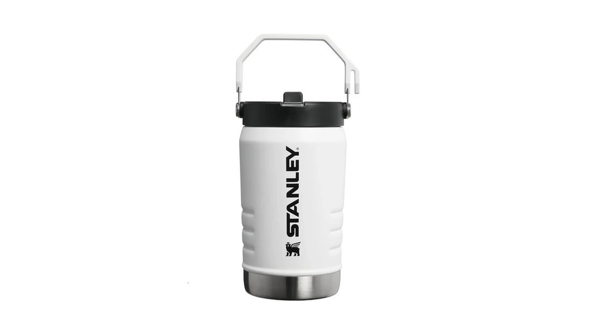 Stanley Iceflow Flip Straw 2.0 Jug, 40 Oz, Chalk
