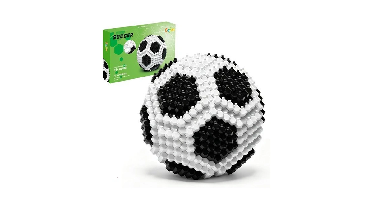 Befun Soccer Building Blocks Set, 437 Pieces Challenging Stem Building