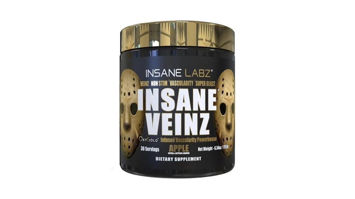 Insane Labz Insane Veinz Gold, Nitric Oxide Non Stimulant Pre