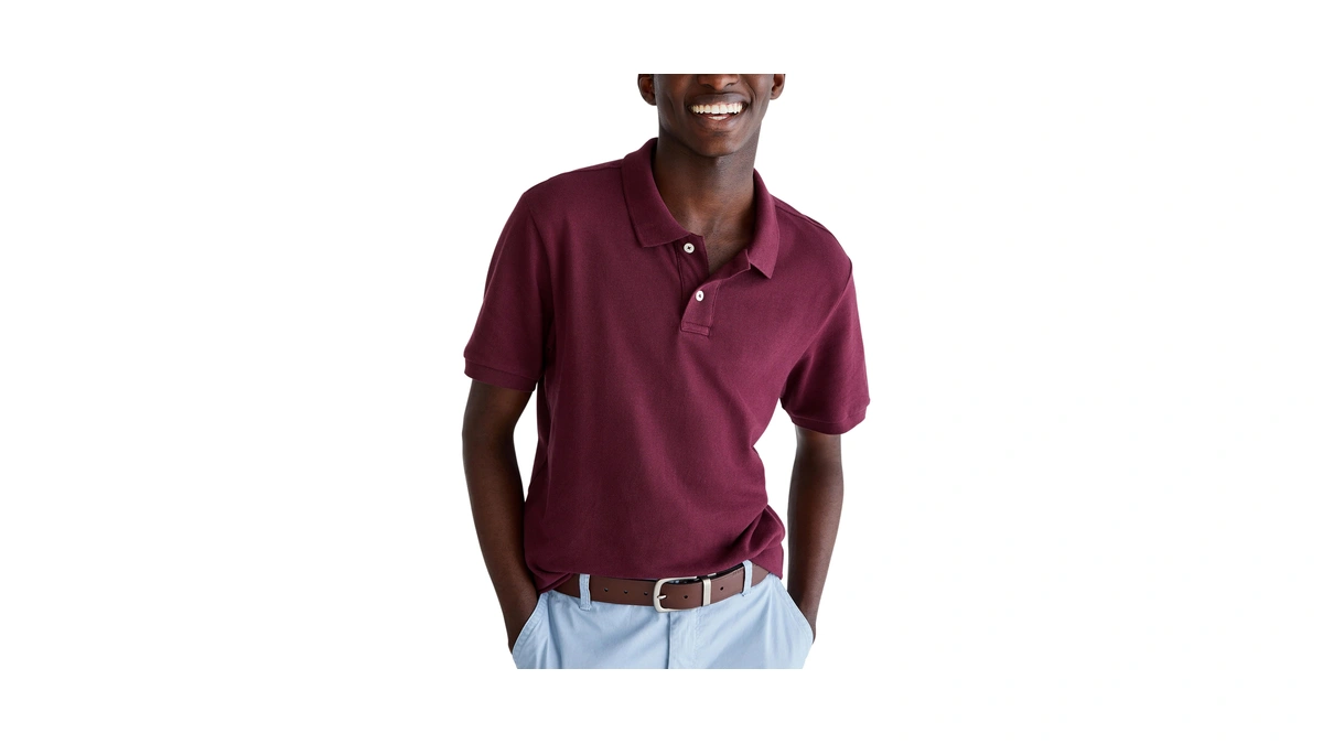 Aero Uniform Polo Ss, Dark Cherry, M