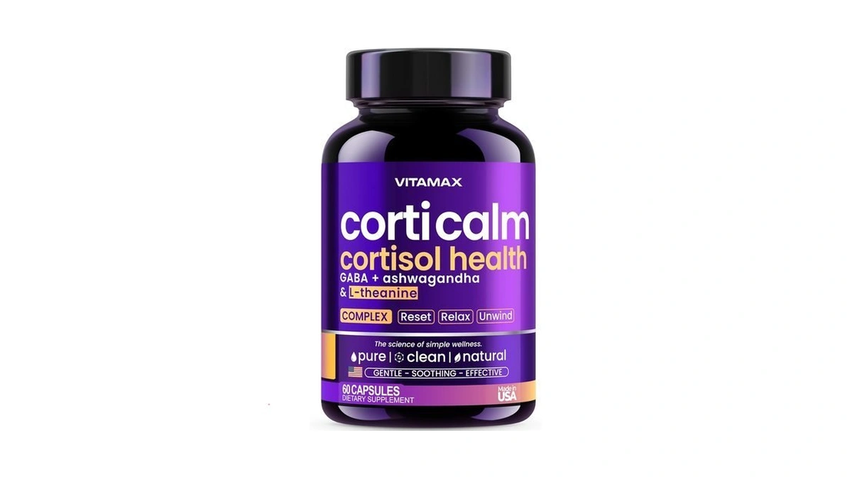 Vitamax Cortisol Supplements For Women - L-theanine, Ashwagandha, Gaba -