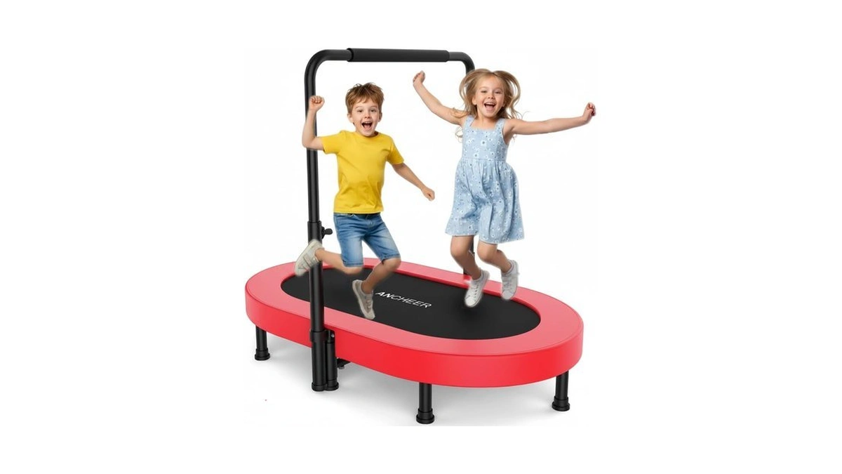 Ancheer Trampoline For Kids, Toddler Trampoline Indoor Sports And Outdoor