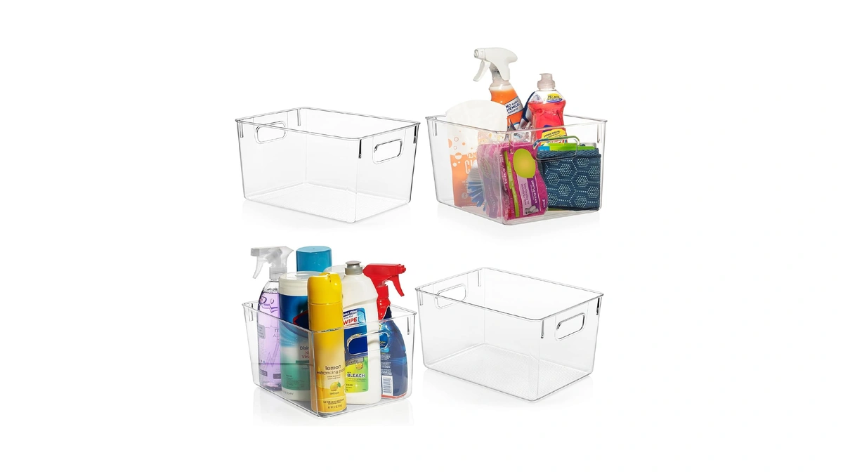 Clearspace Clear Plastic Storage Bins – Pantry Organizers & Storage