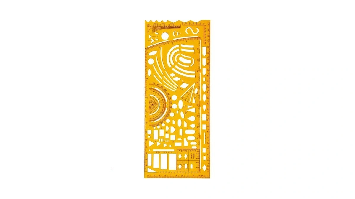 Military Template Ruler,geometric Drawing Template,plastic Drafting Stencils Measuring Tools For
