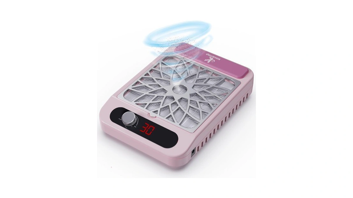 Kouzitop Nail Dust Collector For Nail Techs, Compact & Quiet