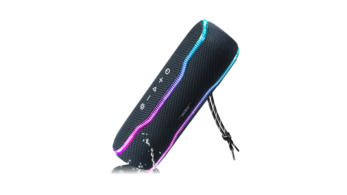Bluetooth Speaker, Ipx7 Waterproof, 50w Peak/25w Rms, Matte Black