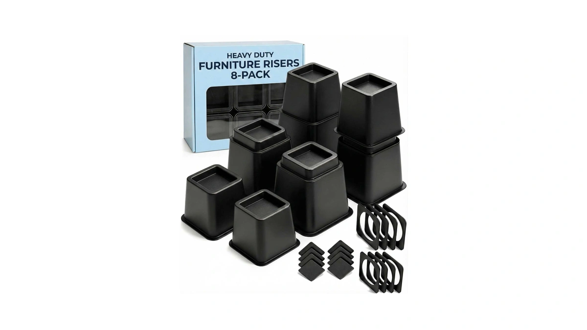 Bed Risers - Dorm Room Essentials - 3 & 5