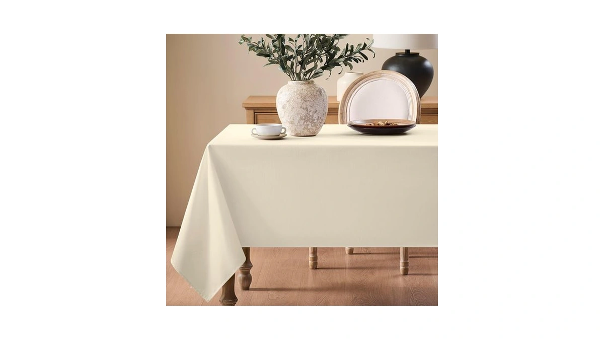 Fau Linen Tablecloths For Rectangle Tables Am...