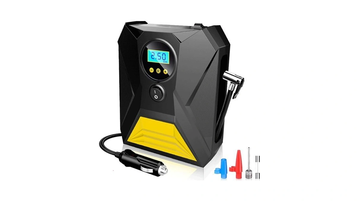 Lonleeyu Tire Inflator Air Compressor, 12v Dc Portable Air Pump