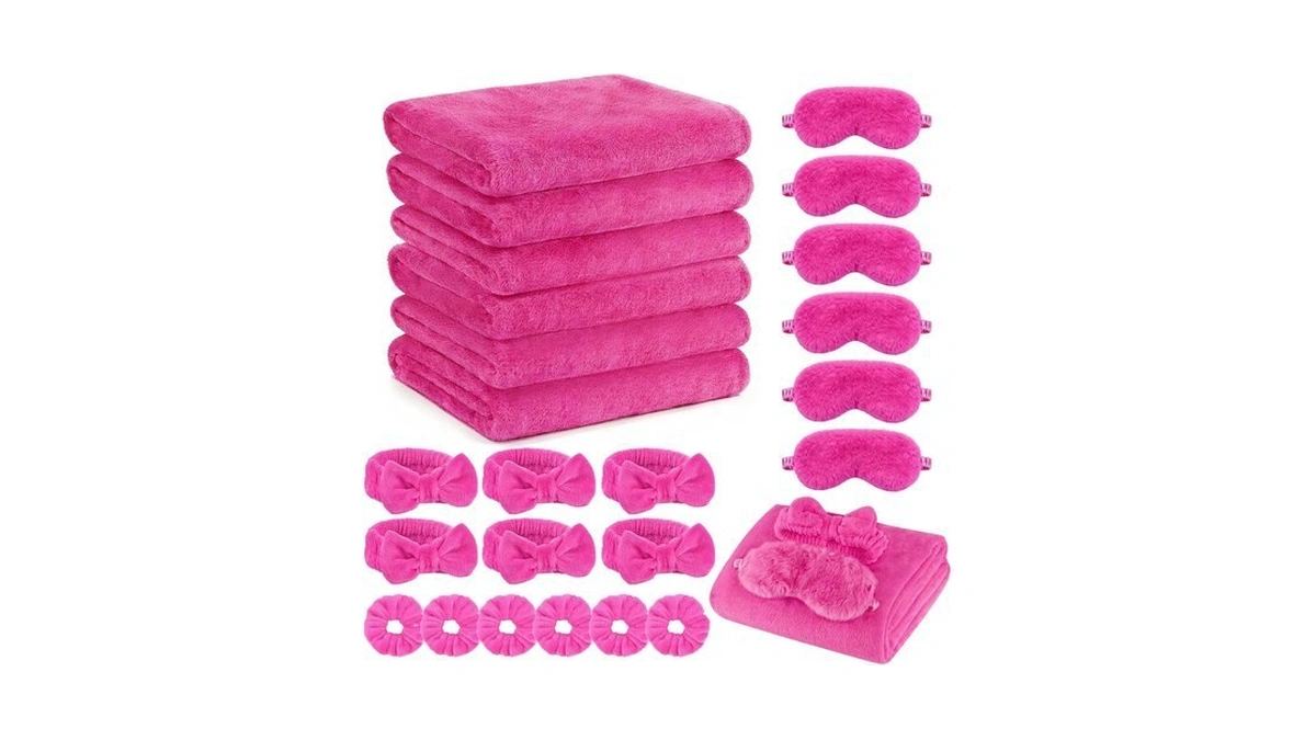 Nyxuso Sleepover Party Supplies For Girls, Spa Slumber Favor With