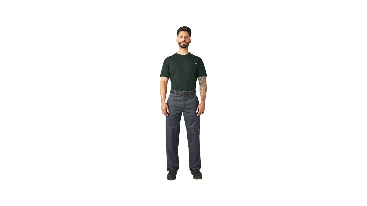 Dickies Loose Fit Double Knee Work Pants. Charcoal, 50 30