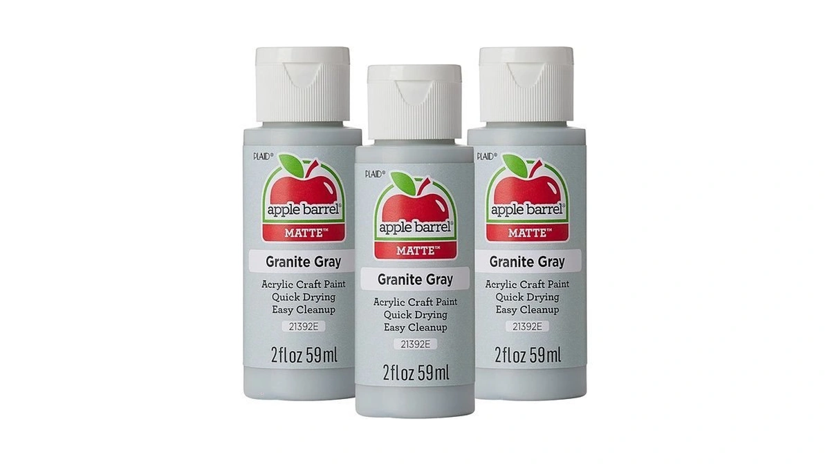 Apple Barrel Acrylic Paint, Granite Grey 2 Oz, 21392ea- (pack
