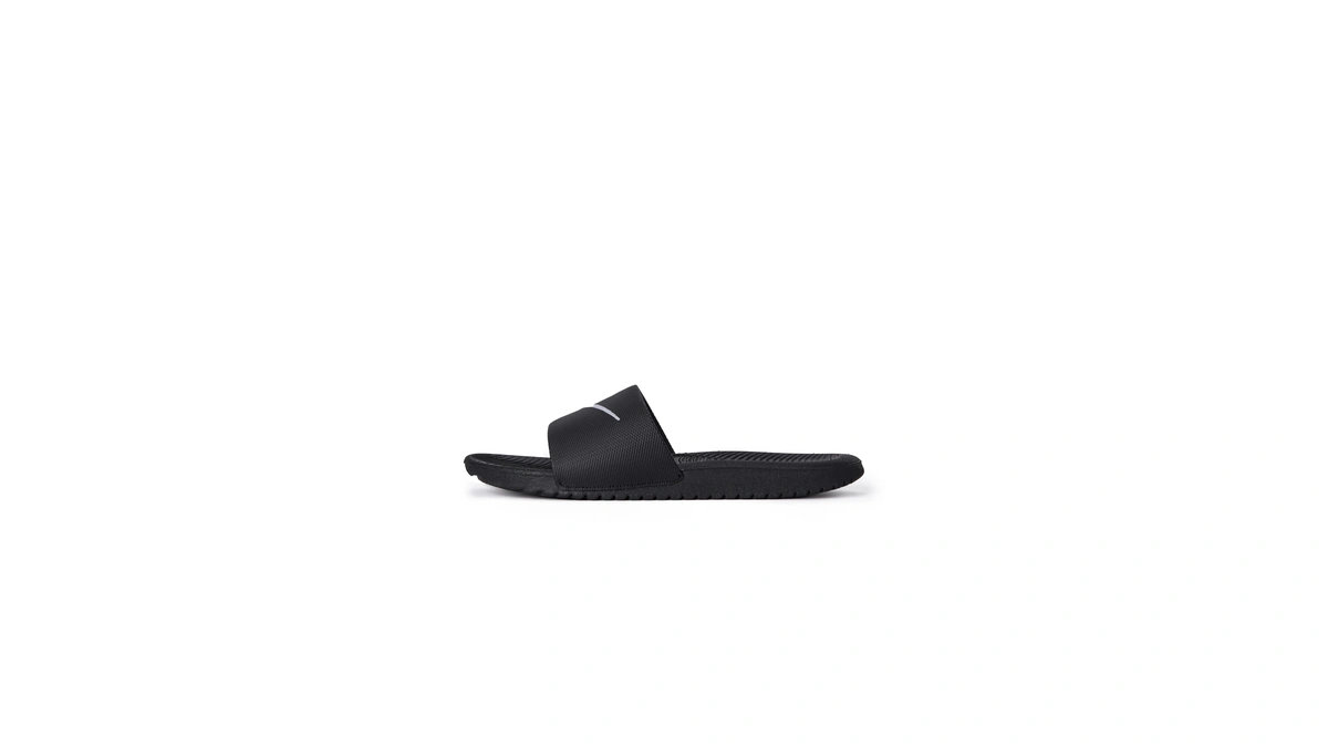 Nike Little/big Kid's Kawa Slides, Black/white, 5y