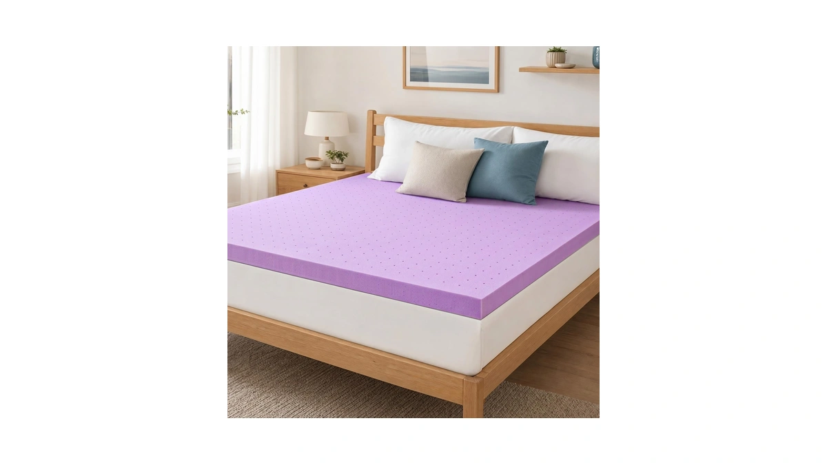 Dumos 3 Inch Queen Mattress Topper Cooling Gel Ventilated Memory