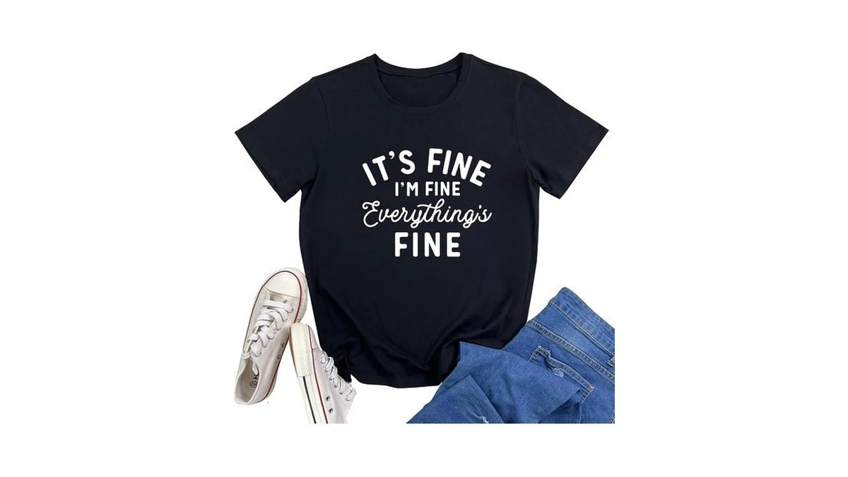 Yitan Women Graphic Tees Casual Cute Tshirts Black Large