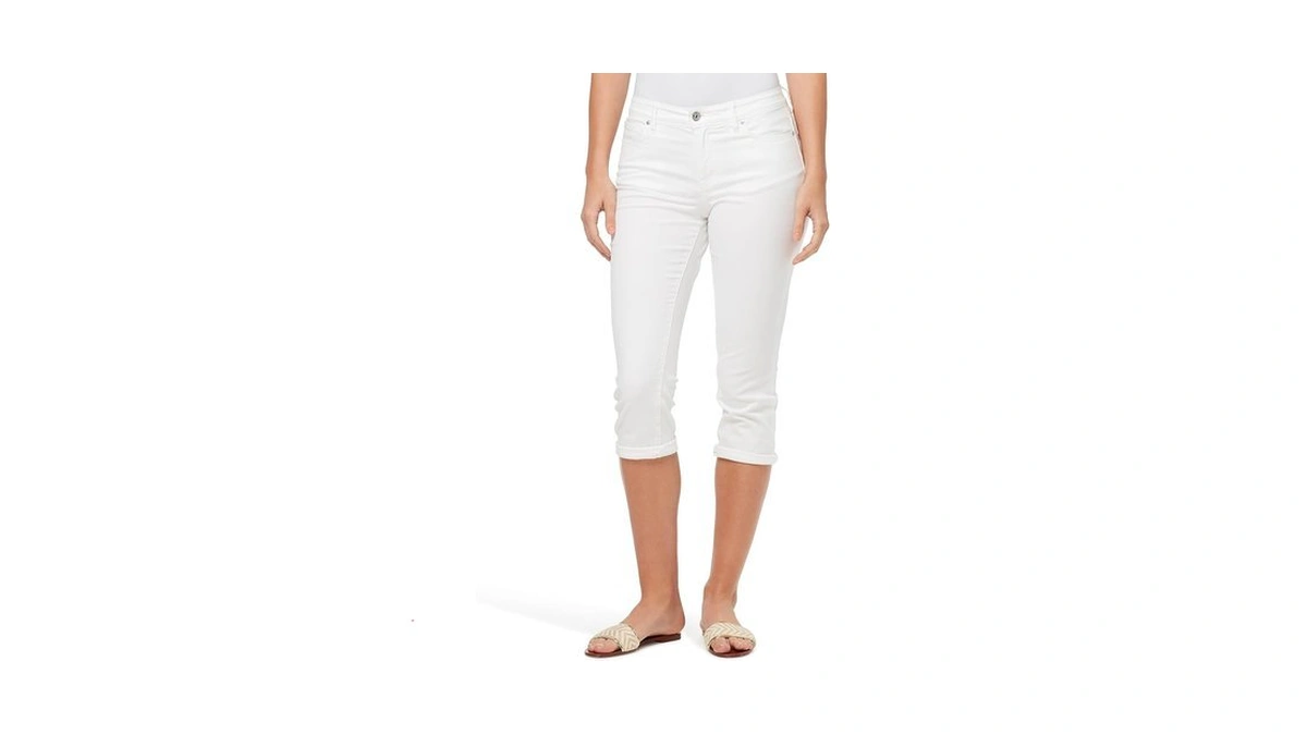 Vintage America Blues Women's Plus Size Vintage Roll Cuff Capri,