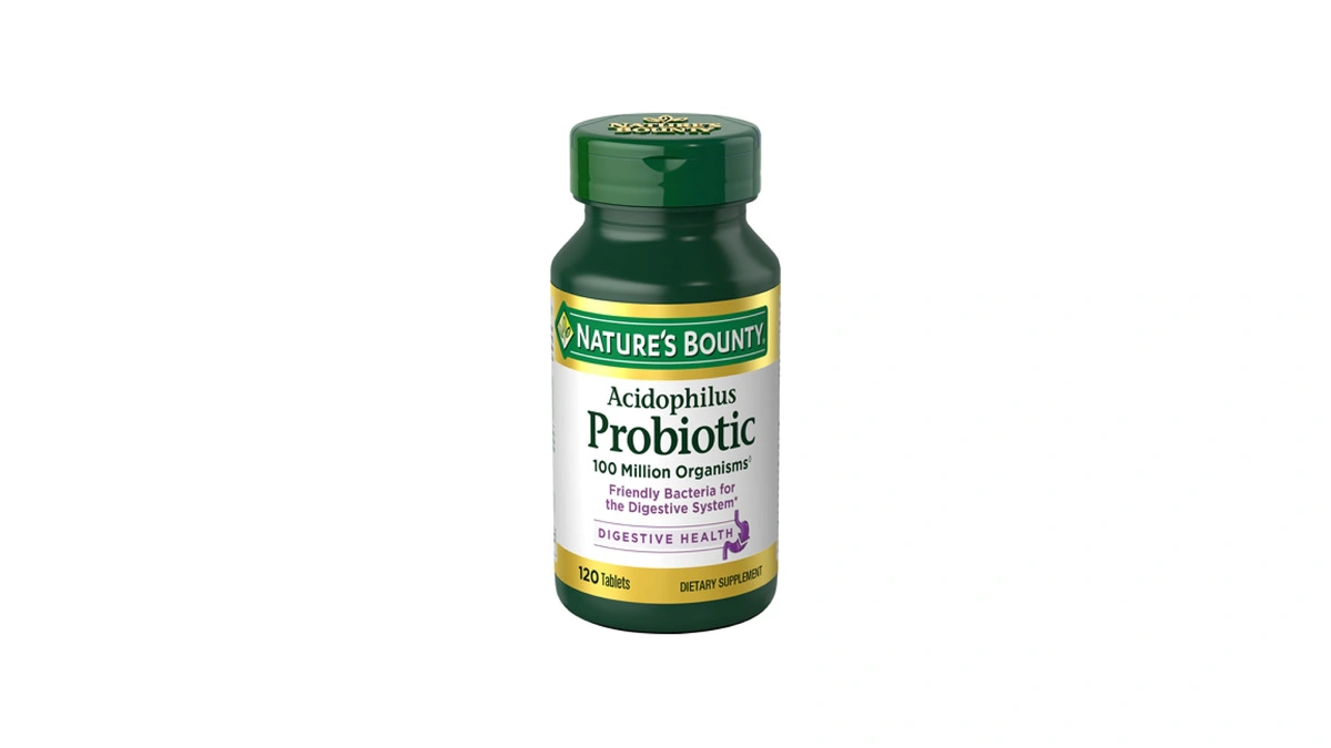 Nature's Bounty Probiotic Acidophilus Tablets, 120 Tablets