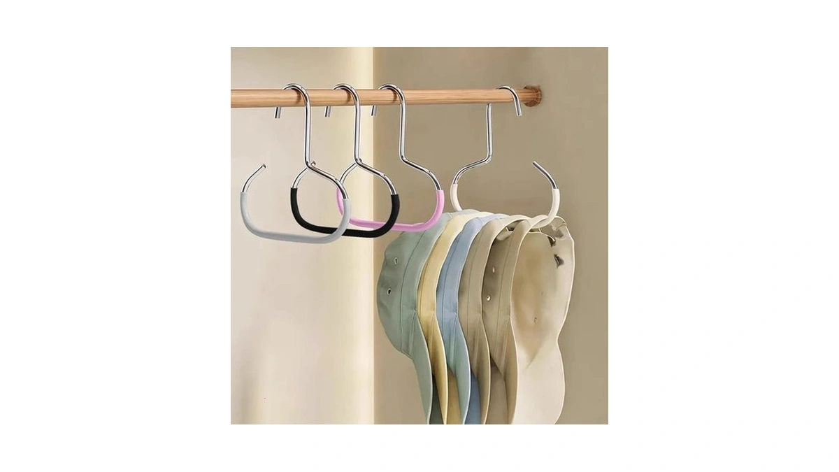 4 Pack Hat Organizer For Baseball Caps, Stainless Steel Hat