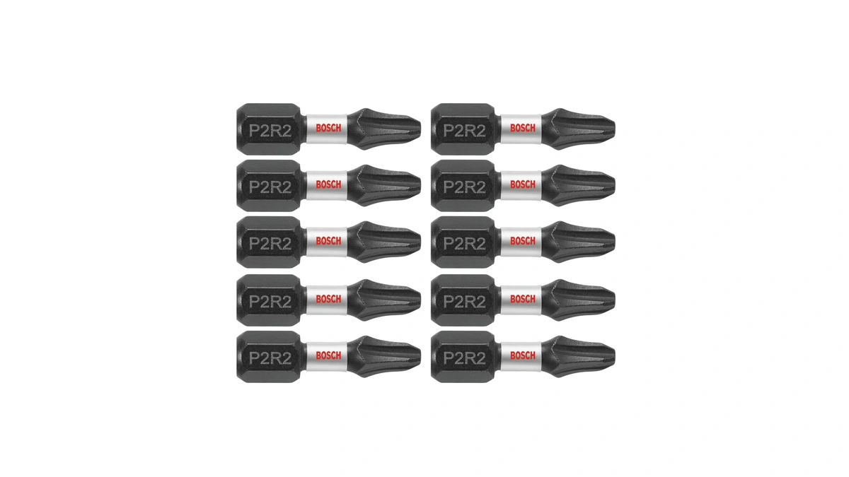 Bosch Itp2r21b 10-pack 1 In. Phillips/square #2 Impact Tough Screwdriving
