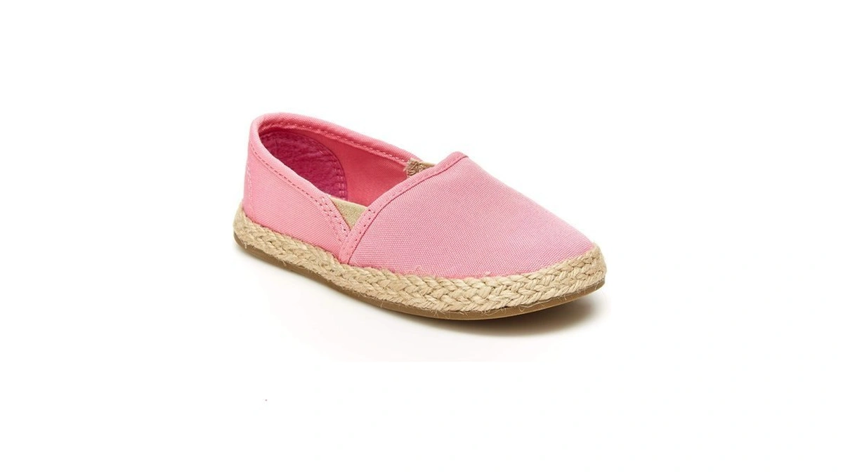 Simple Joys By Carter's Girls Ari Canvass Espadrille Sneaker, Pink,
