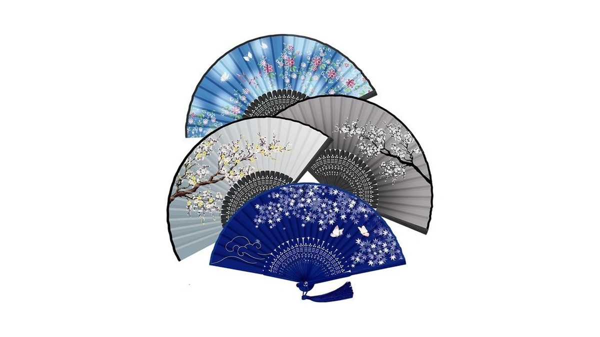 Amazon : Wearxi 4pcs Hand Fan, 8.3" Hand Fan Fold